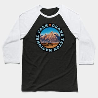 Grand Teton National Park circle Baseball T-Shirt